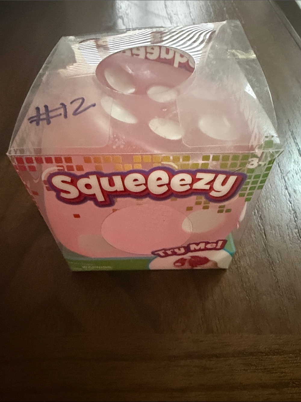 Rare find New Squeezy Pink Glitter dice, by squeezy.